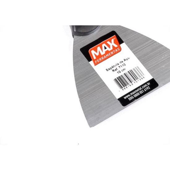 Espatula Max Aco Carbono Cabo Plastico 10Cm Espatula Max Aco Carbono Cabo Plastico 10Cm