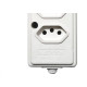 Tomada Barra Naticon Tripla 20A 2 Polos +Terra Branca 577 Tomada Barra Naticon Tripla 20A 2 Polos +Terra Branca 577
