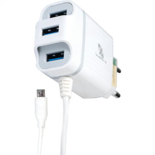Carregador Ultra Rapido V8 Flexgold 41A Branco Xc-Ur13
