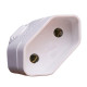 Pino Femea 2 Polos Ilumi 20A Branco 1441Pct - Kit C/10 Pino Femea 2 Polos Ilumi 20A Branco 1441Pct - Kit C/10