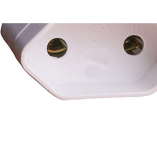 Pino Femea 2 Polos Ilumi 20A Branco 1441Pct - Kit C/10 Pino Femea 2 Polos Ilumi 20A Branco 1441Pct - Kit C/10