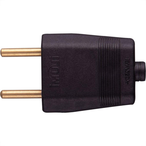 Pino Macho 2 Polos Ilumi 10A Preto 1403Pct - Kit C/10 Pino Macho 2 Polos Ilumi 10A Preto 1403Pct - Kit C/10