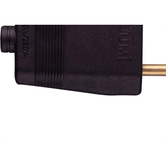 Pino Macho 2 Polos Ilumi 10A Preto 1403Pct - Kit C/10 Pino Macho 2 Polos Ilumi 10A Preto 1403Pct - Kit C/10