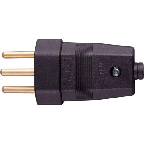 Pino Macho 2 Polos+Terra Ilumi 10A Preto 1407Pct - Kit C/10 Pino Macho 2 Polos+Terra Ilumi 10A Preto 1407Pct - Kit C/10