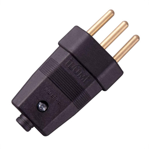 Pino Macho 2 Polos+Terra Ilumi 10A Preto 1407Pct - Kit C/10 Pino Macho 2 Polos+Terra Ilumi 10A Preto 1407Pct - Kit C/10