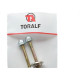 Parafuso Sanitario Toralf Bucha 8 Latonado 2Pecas 106710 Parafuso Sanitario Toralf Bucha 8 Latonado 2Pecas 106710