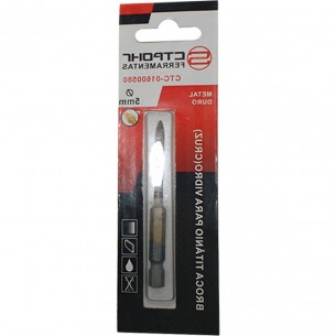 Broca Para Vidro Titanio Ctpohr 5Mm 503