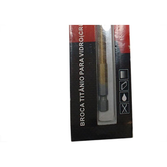 Broca Para Vidro Titanio Ctpohr 8Mm 505 Broca Para Vidro Titanio Ctpohr 8Mm 505