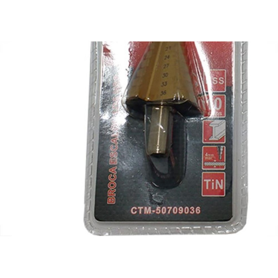 Broca Escalonada Ctpohr 9 A 36Mm 630 Broca Escalonada Ctpohr 9 A 36Mm 630