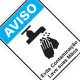 Placa Sinalizacao Poliestireno 15X20 ''Aviso Evite Contaminacao Lave As Maos'' 220Bt Placa Sinalizacao Poliestireno 15X20 ''Aviso Evite Contaminacao Lave As Maos'' 220Bt