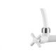 Torneira Abs Bica Movel Parede Herc 1/4V Com Arejador Articulavel Branca Cromada 3902 Torneira Abs Bica Movel Parede Herc 1/4V Com Arejador Articulavel Branca Cromada 3902