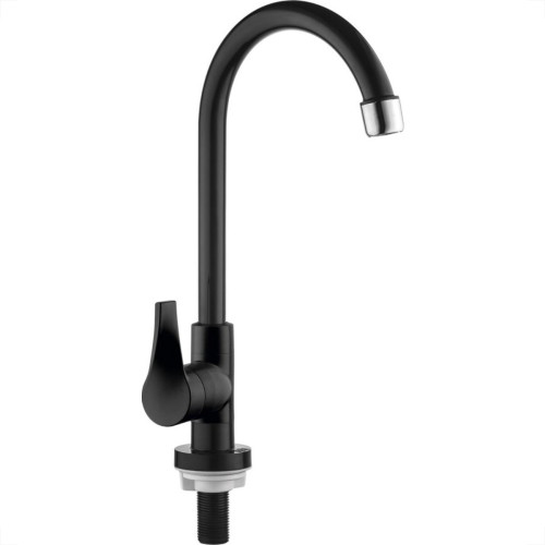 Torneira Abs Bica Movel Mesa Alta Herc 1/4V Twist Preta 2956 Torneira Abs Bica Movel Mesa Alta Herc 1/4V Twist Preta 2956