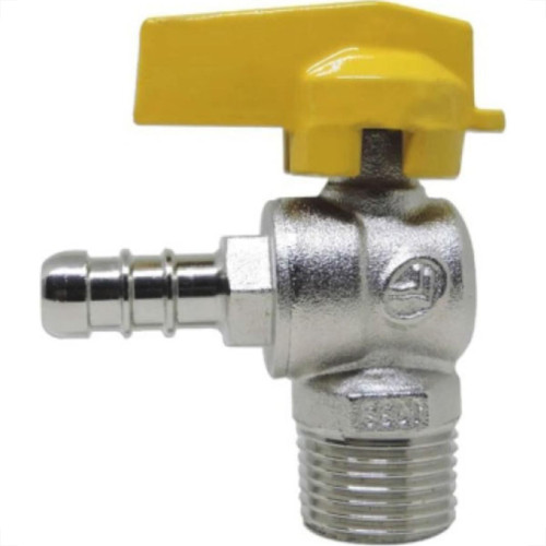 Registro Gas Esfera Politec 90º 1/2 Npt 3/8 Bm /30005 Registro Gas Esfera Politec 90º 1/2 Npt 3/8 Bm /30005