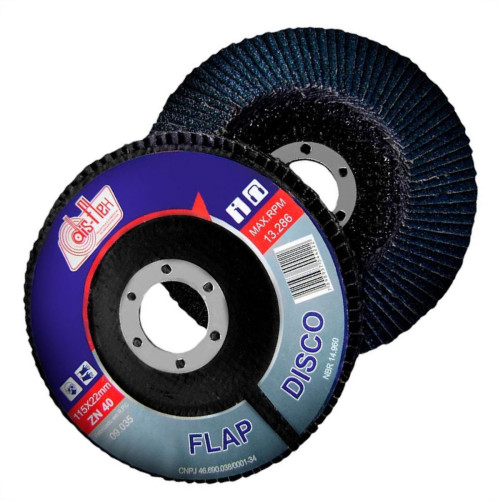 Disco Flap Disflex 4.1/2X120 Zirconia 09.058 - Kit C/10 