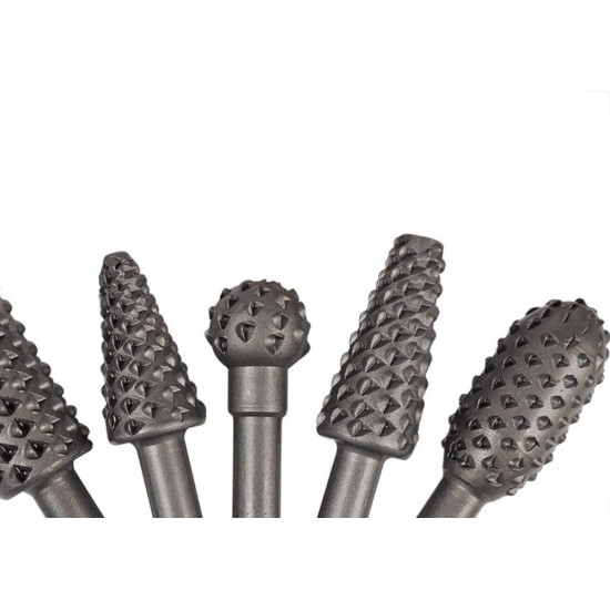 Lima Rotativa Brasfort Para Madeira 1/4 Kit Com 5 Pecas 7917