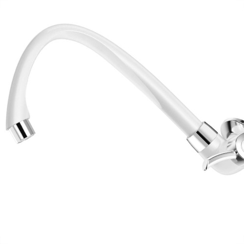 Torneira Abs Bica Movel Parede Alta Tigre Linea 1/4V Branca Cromada  Torneira Abs Bica Movel Parede Alta Tigre Linea 1/4V Branca Cromada