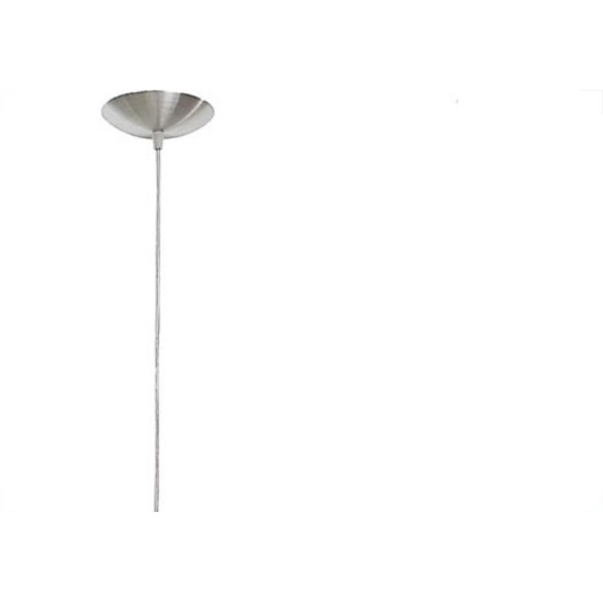 Luminaria Prismatica Bezelux 12'' Com Pendente Escovado E27 Bz12Ec Luminaria Prismatica Bezelux 12'' Com Pendente Escovado E27 Bz12Ec