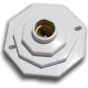 Plafonier Pvc Elite Oitavado Branco Soquete Porcelana 183 Plafonier Pvc Elite Oitavado Branco Soquete Porcelana 183