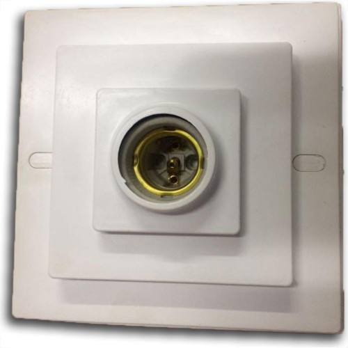 Plafonier Pvc Elite Quadrado Branco Soquete Porcelana E27 241 Plafonier Pvc Elite Quadrado Branco Soquete Porcelana E27 241