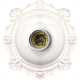 Plafonier Pvc Elite Decorativo Branco Soquete Porcelana 27 Plafonier Pvc Elite Decorativo Branco Soquete Porcelana 27