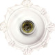 Plafonier Pvc Elite Decorativo Branco Soquete Porcelana 27 Plafonier Pvc Elite Decorativo Branco Soquete Porcelana 27