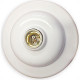 Plafonier Pvc Elite Redondo Lombada Branco Soquete Porcelana E27 242 Plafonier Pvc Elite Redondo Lombada Branco Soquete Porcelana E27 242
