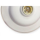 Plafonier Pvc Elite Redondo Lombada Branco Soquete Porcelana E27 242 Plafonier Pvc Elite Redondo Lombada Branco Soquete Porcelana E27 242