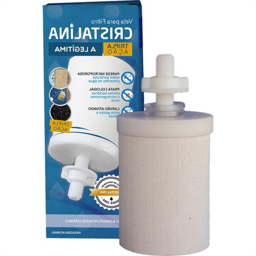 Vela Filtro Barro Cristalina Carvao Tripla Acao Vta - Kit C/12 Vela Filtro Barro Cristalina Carvao Tripla Acao Vta - Kit C/12