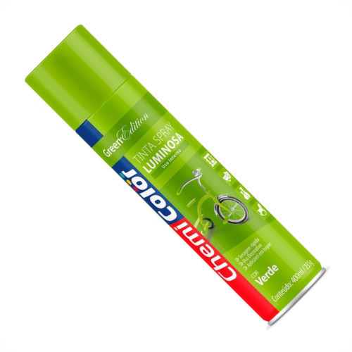 Tinta Spray Chemicolor Luminescente Verde 400Ml 