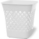 Cesto Papeleiro Plastico Shangri-La Quadrado Branco 24X24Cm Cesto Papeleiro Plastico Shangri-La Quadrado Branco 24X24Cm