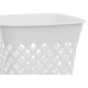 Cesto Papeleiro Plastico Shangri-La Quadrado Branco 24X24Cm Cesto Papeleiro Plastico Shangri-La Quadrado Branco 24X24Cm