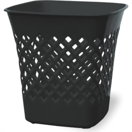 Cesto Papeleiro Plastico Shangri-La Quadrado Preto 24X24Cm Cesto Papeleiro Plastico Shangri-La Quadrado Preto 24X24Cm