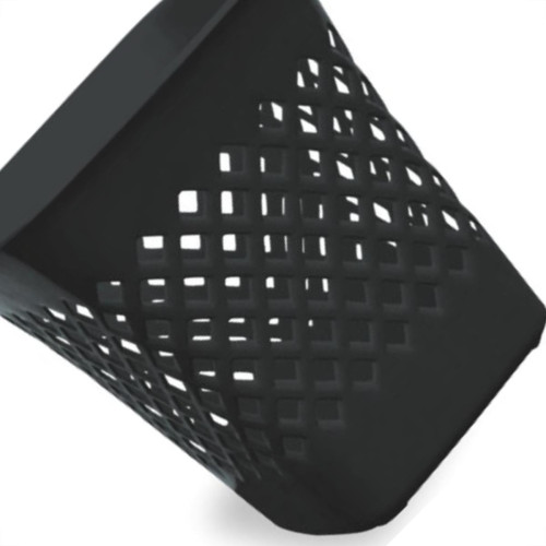 Cesto Papeleiro Plastico Shangri-La Quadrado Preto 24X24Cm Cesto Papeleiro Plastico Shangri-La Quadrado Preto 24X24Cm