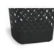 Cesto Papeleiro Plastico Shangri-La Quadrado Preto 24X24Cm Cesto Papeleiro Plastico Shangri-La Quadrado Preto 24X24Cm