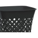 Cesto Papeleiro Plastico Shangri-La Quadrado Preto 24X24Cm Cesto Papeleiro Plastico Shangri-La Quadrado Preto 24X24Cm