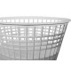 Cesto Papeleiro Plastico Shangri-La Redondo Branco 23X30Cm 