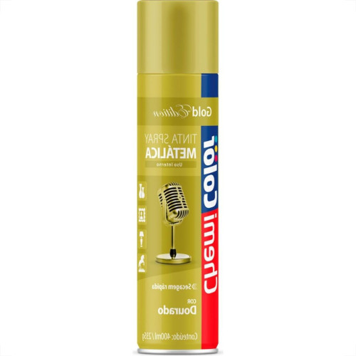 Tinta Spray Chemicolor Metalico Dourado 400Ml 