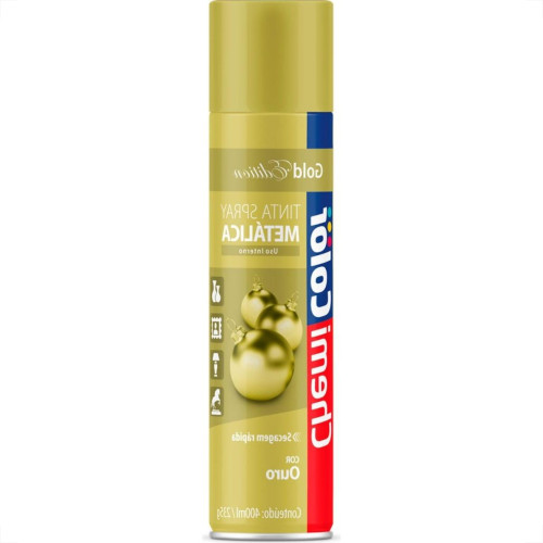 Tinta Spray Chemicolor Metalico Ouro 400Ml Tinta Spray Chemicolor Metalico Ouro 400Ml