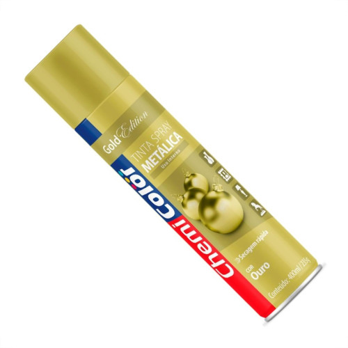 Tinta Spray Chemicolor Metalico Ouro 400Ml Tinta Spray Chemicolor Metalico Ouro 400Ml