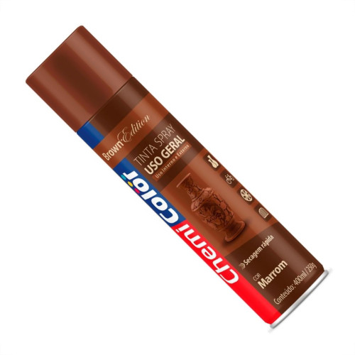 Tinta Spray Chemicolor Marrom 400Ml Tinta Spray Chemicolor Marrom 400Ml