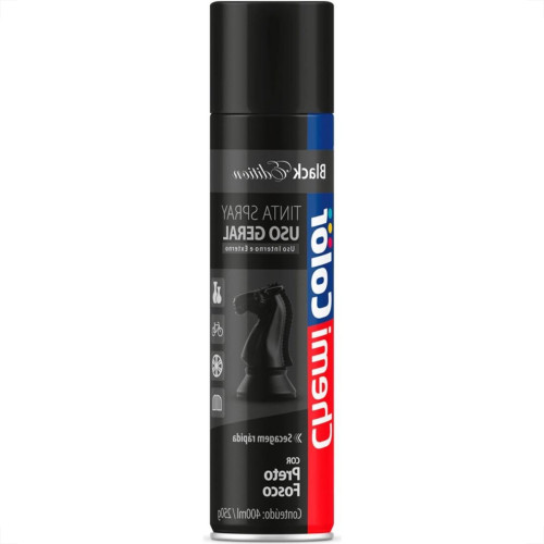 Tinta Spray Chemicolor Preto Fosco 400Ml Tinta Spray Chemicolor Preto Fosco 400Ml
