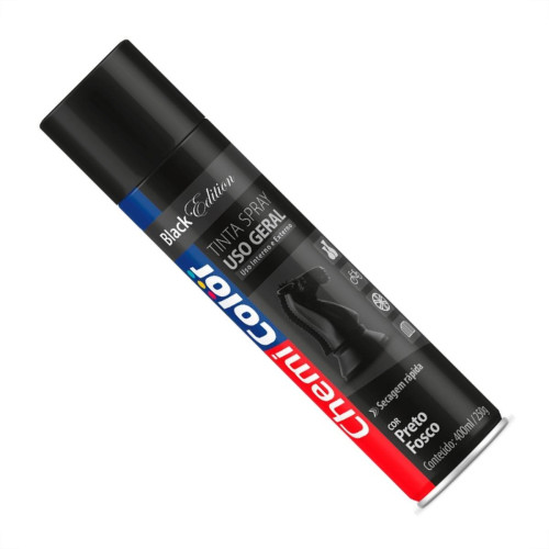 Tinta Spray Chemicolor Preto Fosco 400Ml Tinta Spray Chemicolor Preto Fosco 400Ml