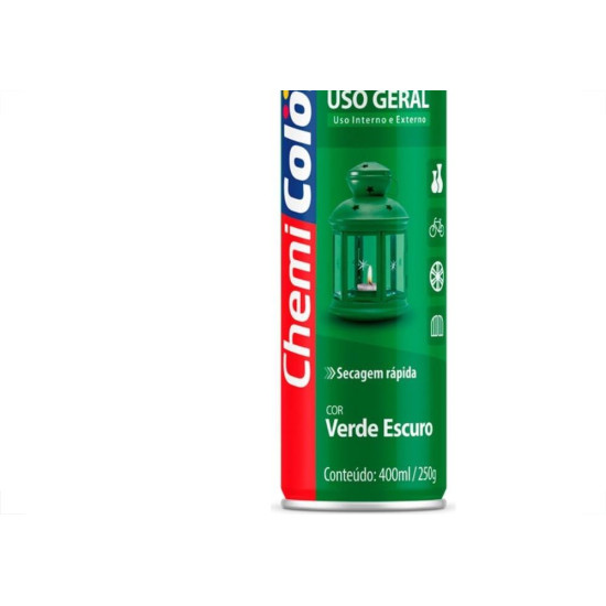 Tinta Spray Chemicolor Verde Escuro 400Ml 