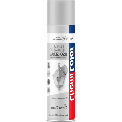 Tinta Spray Chemicolor Cinza Primer 400Ml Tinta Spray Chemicolor Cinza Primer 400Ml