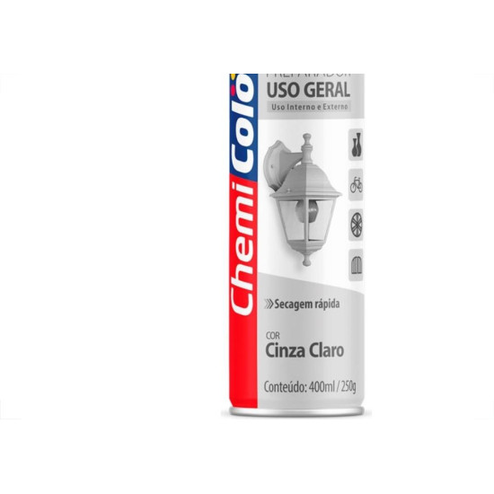 Tinta Spray Chemicolor Cinza Primer 400Ml Tinta Spray Chemicolor Cinza Primer 400Ml