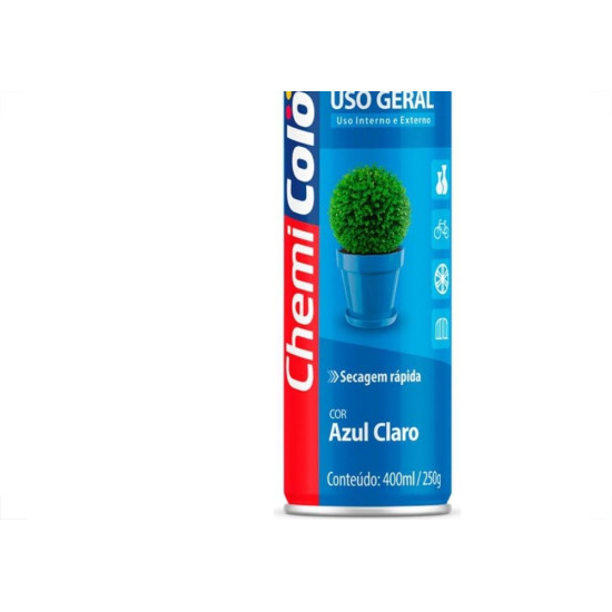 Tinta Spray Chemicolor Azul Claro 400Ml 