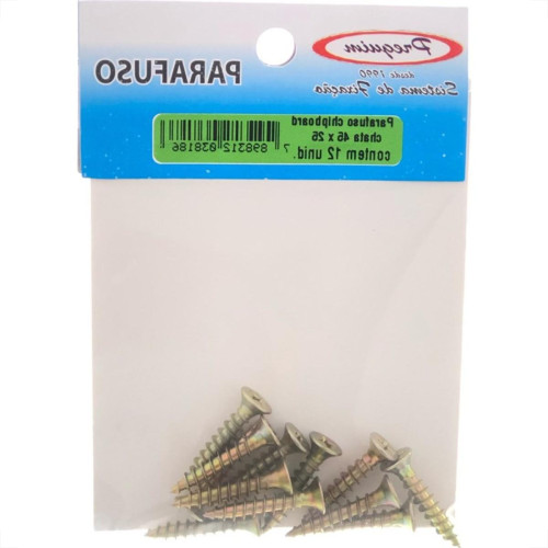 Cartela Parafuso Chipboard Preguim Cabeca Chata Philips 4,5X25 Com 12 Pecas 8186 Cartela Parafuso Chipboard Preguim Cabeca Chata Philips 4,5X25 Com 12 Pecas 8186