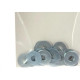 Cartela Arruela Lisa Zincado  1/4'' Preguim Com 20 Pecas 0197