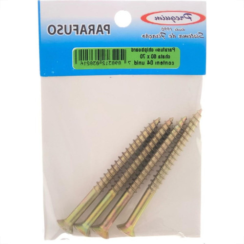 Cartela Parafuso Chipboard Preguim Cabeca Chata Philips 6,0X70 Com 04 Pecas 8216 Cartela Parafuso Chipboard Preguim Cabeca Chata Philips 6,0X70 Com 04 Pecas 8216