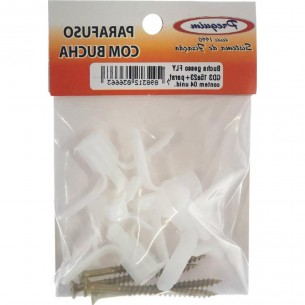 Cartela Bucha Fixacao Preguim Gesso Drywall 3'' 15 A 23 + Parafuso Com 04 Pecas Fly 6663